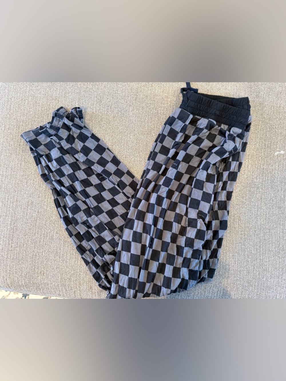 Little Sleepies Monochrome Checks PJ Pants